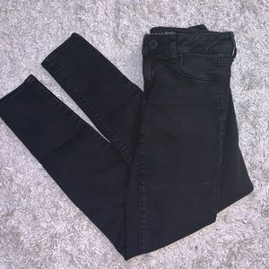 Black jeggings from American Eagle